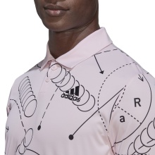 adidas Polo tenisowe Club Graphic różowe męskie